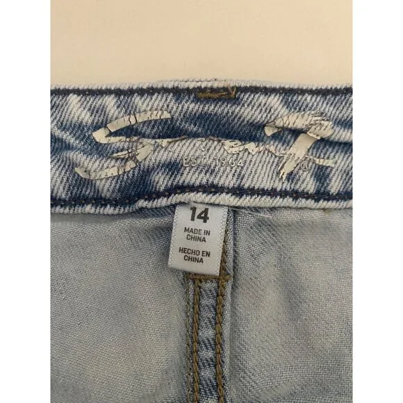 Seven7 Light Wash Women’s Straight Leg Slim Jeans Size 14 - Picture 3 of 6